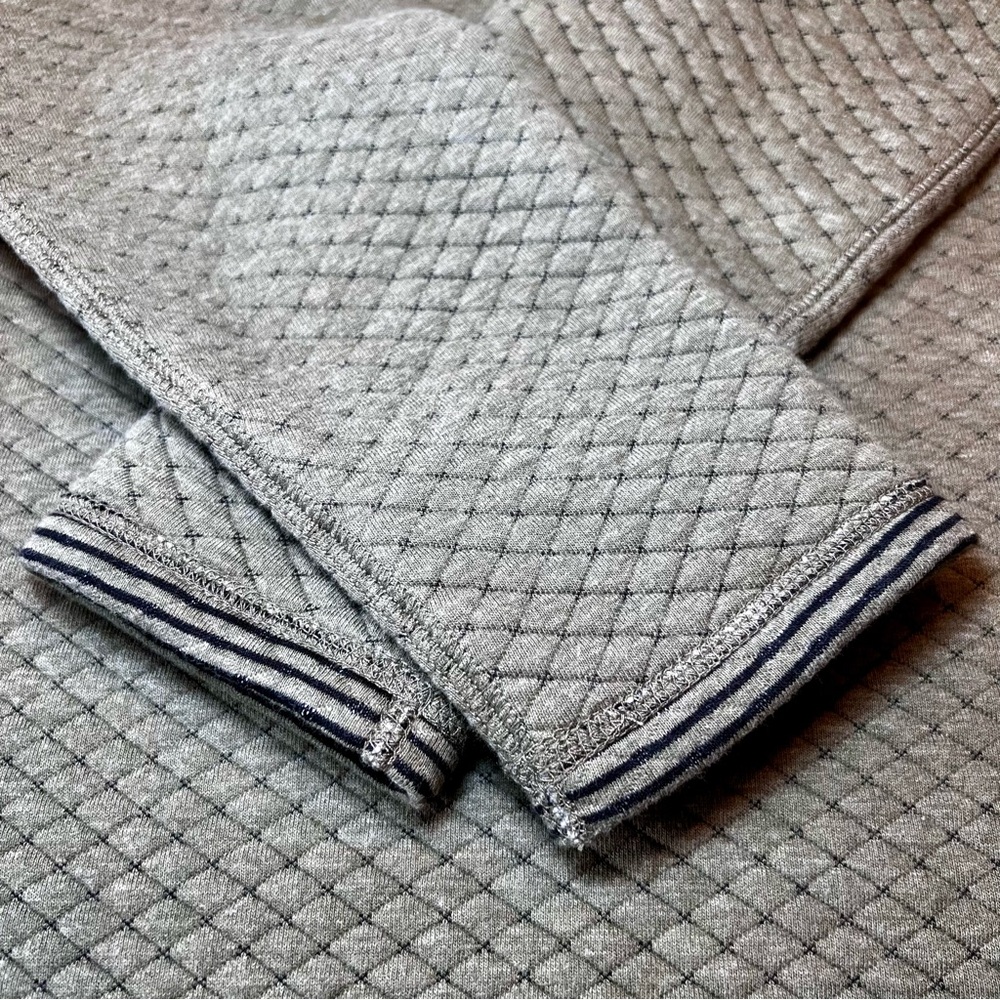 TUCKERNUCK Ally Swing Quilted Reversible Sweatshirt Sage Green Tennis Preppy S - Picture 12 of 17